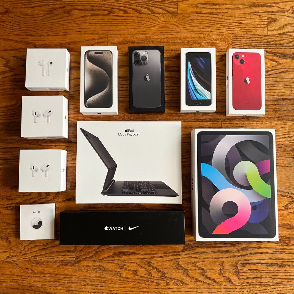 Lot of EMPTY Apple product boxes